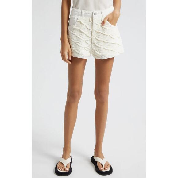 NWT Farm Rio Crochet Detail Cotton Shorts - Picture 1 of 4